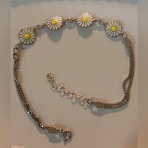 Floral Daisy S925 Silver Bracelet